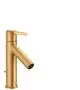 AXOR-HG-AXOR-Starck-Einhebel-Waschtischmischer-100-mit-Hebelgriff-und-Zugstangen-Ablaufgarnitur-Brushed-Gold-Optic-10001250 gallery number 1